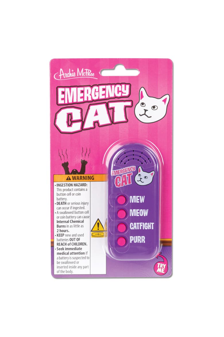 Emergency Cat Novelty Toy, Main, color, Multicolored