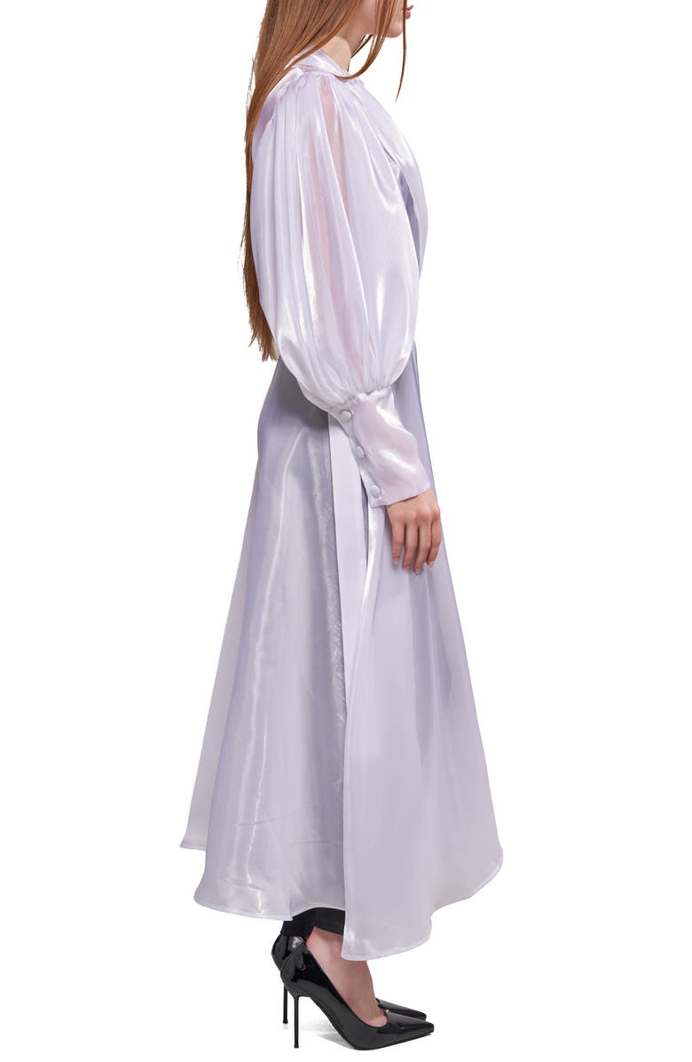 AZALEA WANG Cassara Sheer Trench Coat, Alternate, color, 