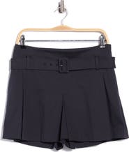 A.L.C. Como Pleated Cotton Blend Shorts
