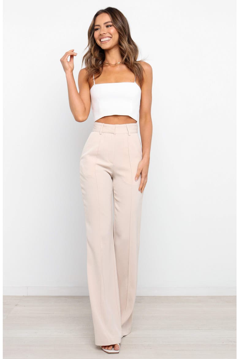 Burland Wide Leg Pants, Alternate, color, BEIGE