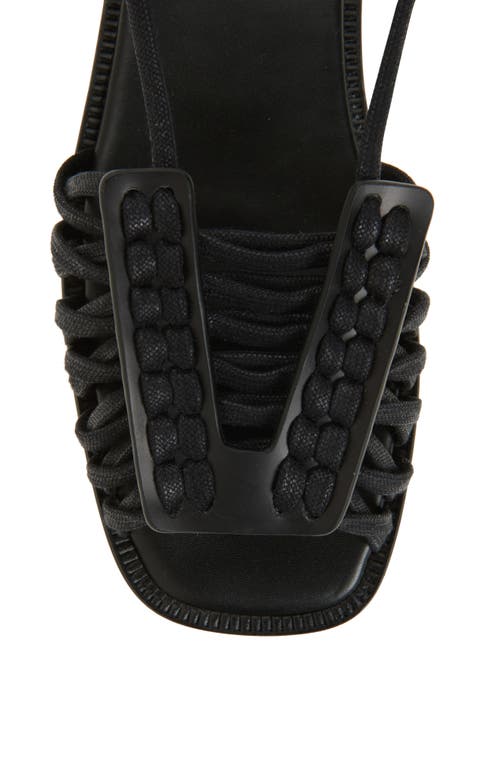 Hereu Consell Ankle Strap Sandal In Black