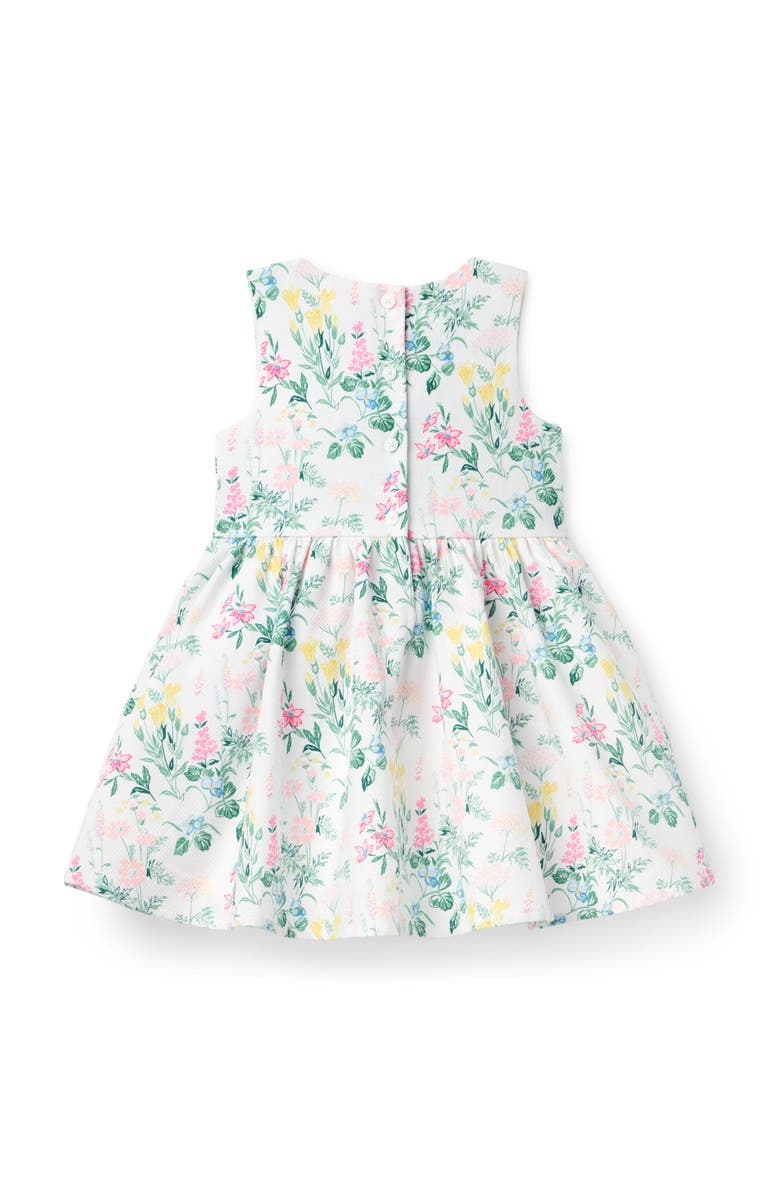 Janie and Jack The Bouquet Bow Dress, Alternate, color, White