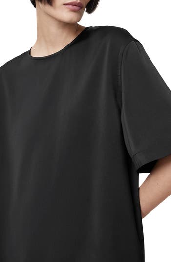 ★ALLSAINTS★ Amelie satin tee W032PC9822 AllSaints Amelie Satin T-Shirt | Nordstrom