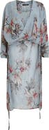 AllSaints Avala High Low Floral Wrap Top