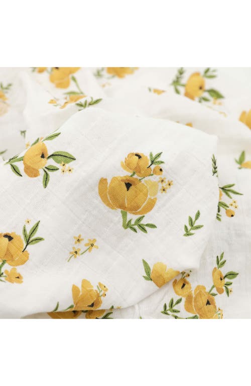 Little Unicorn Organic Cotton Muslin Swaddle Blanket In White