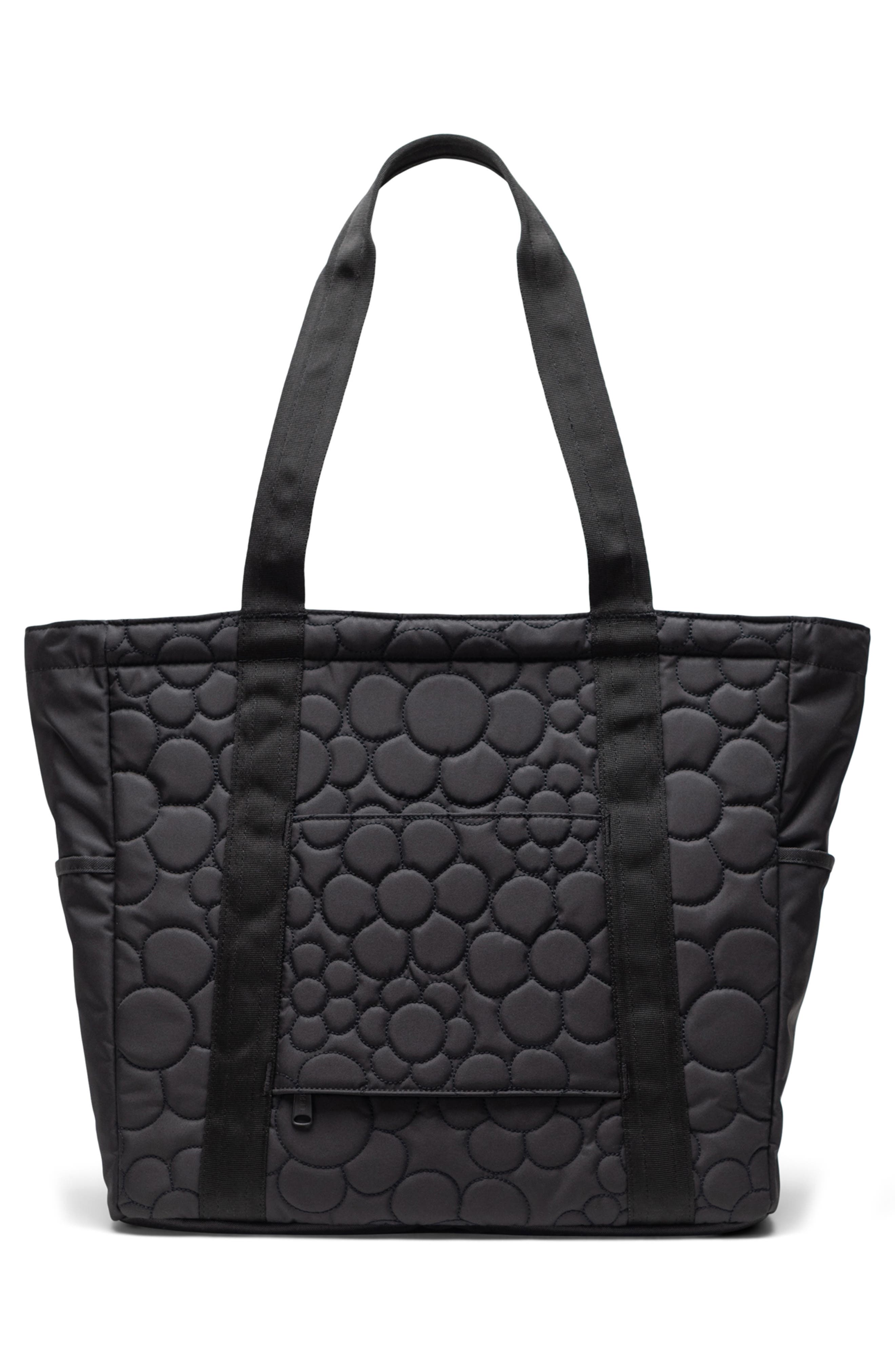 Heritage Recycled Twill Tote, Alternate, color, BLACK TONAL DAISY