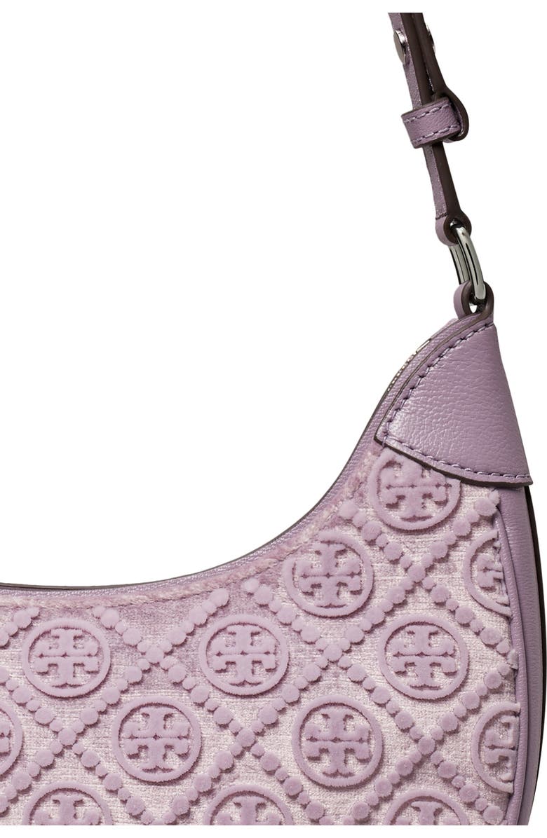 Tory Burch T Monogram Fil Coupé Crescent Shoulder Bag, Alternate, color,