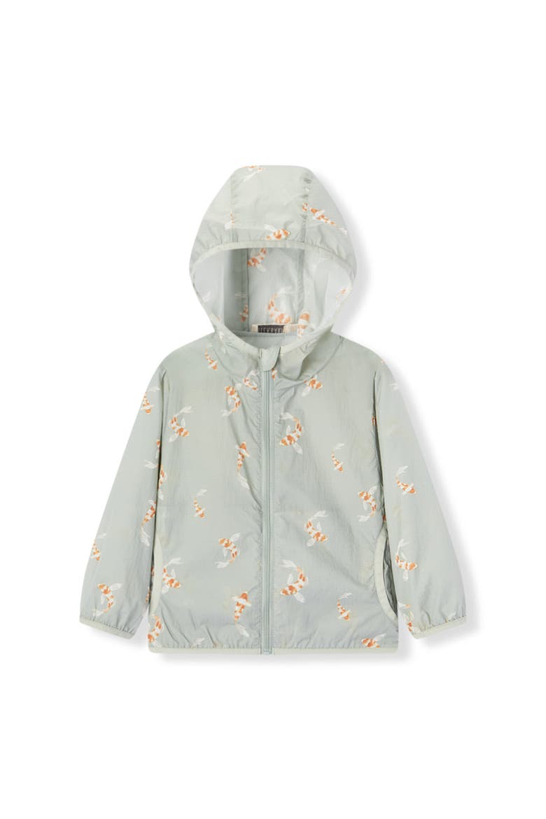 Hooded Windbreaker Jacket, Main, color, Sailboat Melody