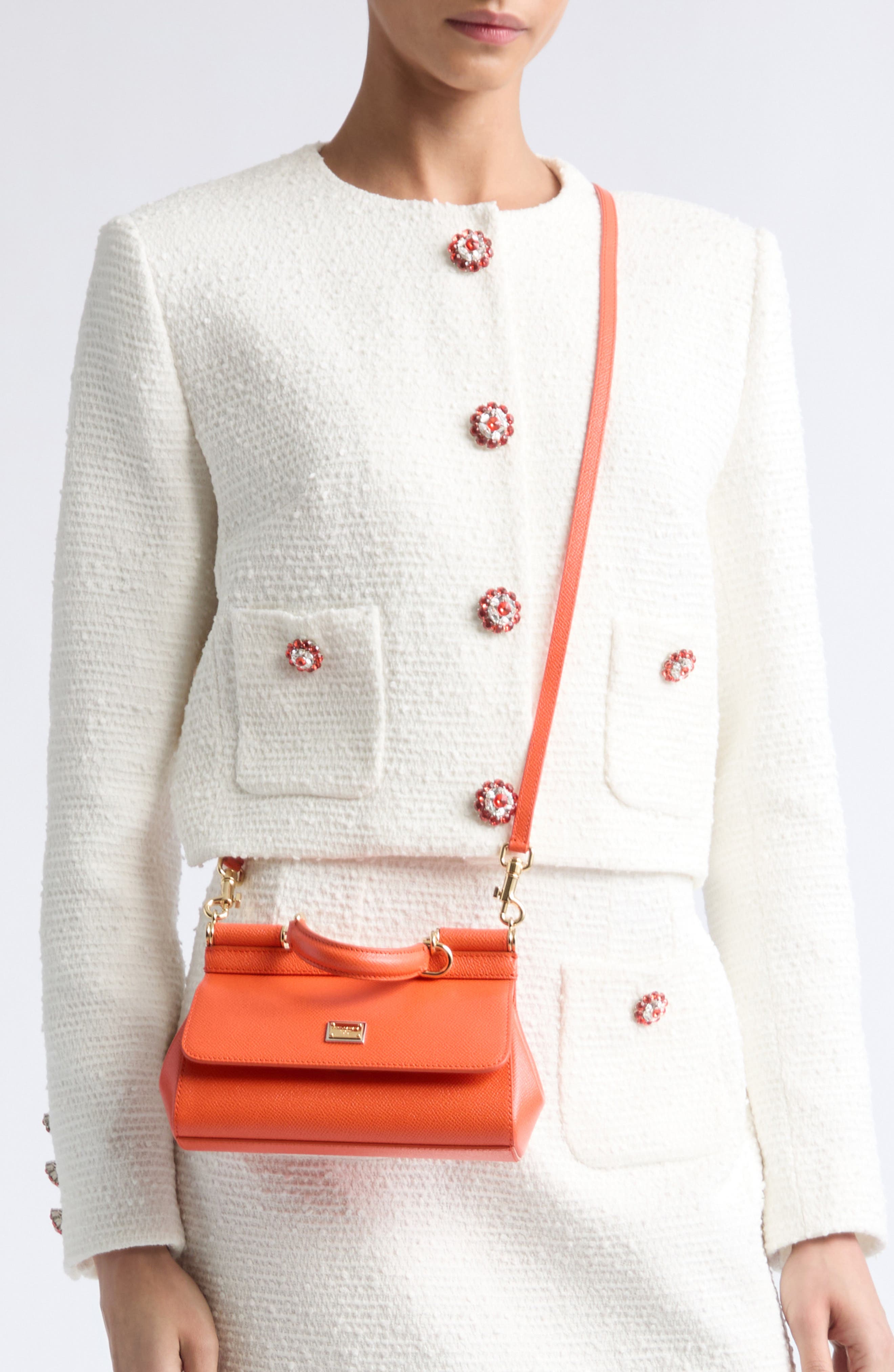 Sicily Leather Top Handle Bag, Alternate, color, 81166 ORANGE