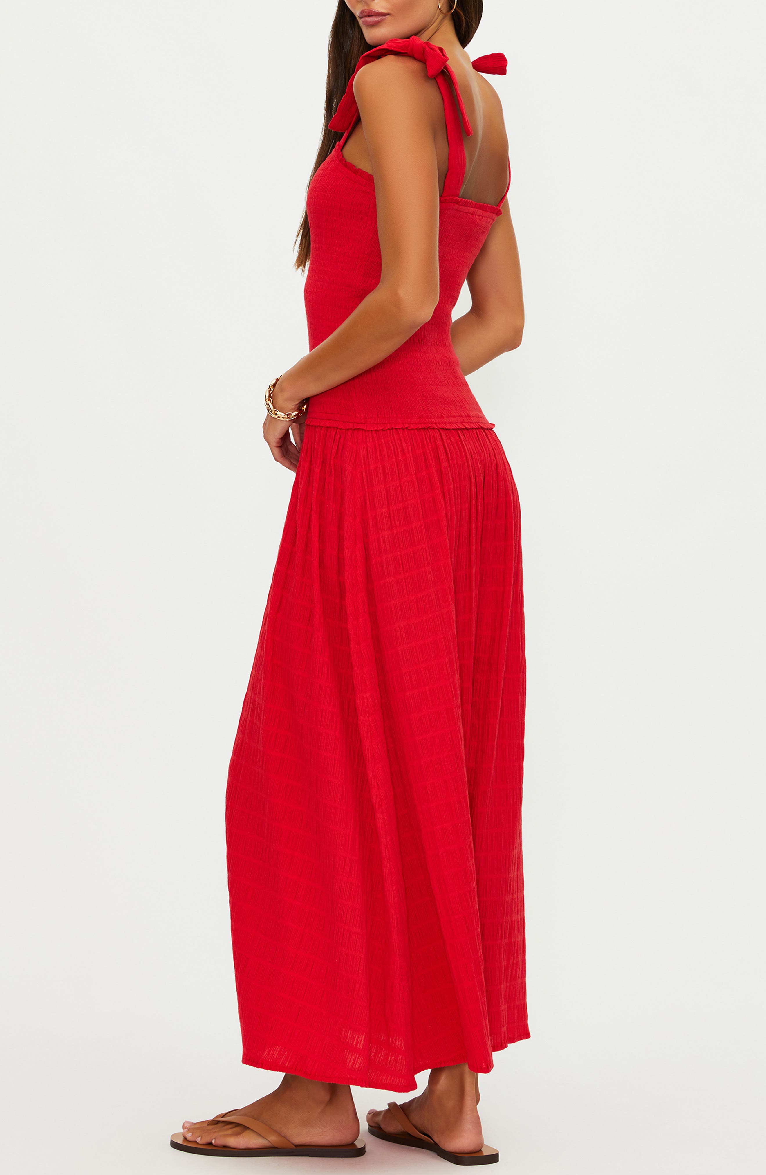 Isadora Smocked Cover-Up Maxi Dress - image 2
