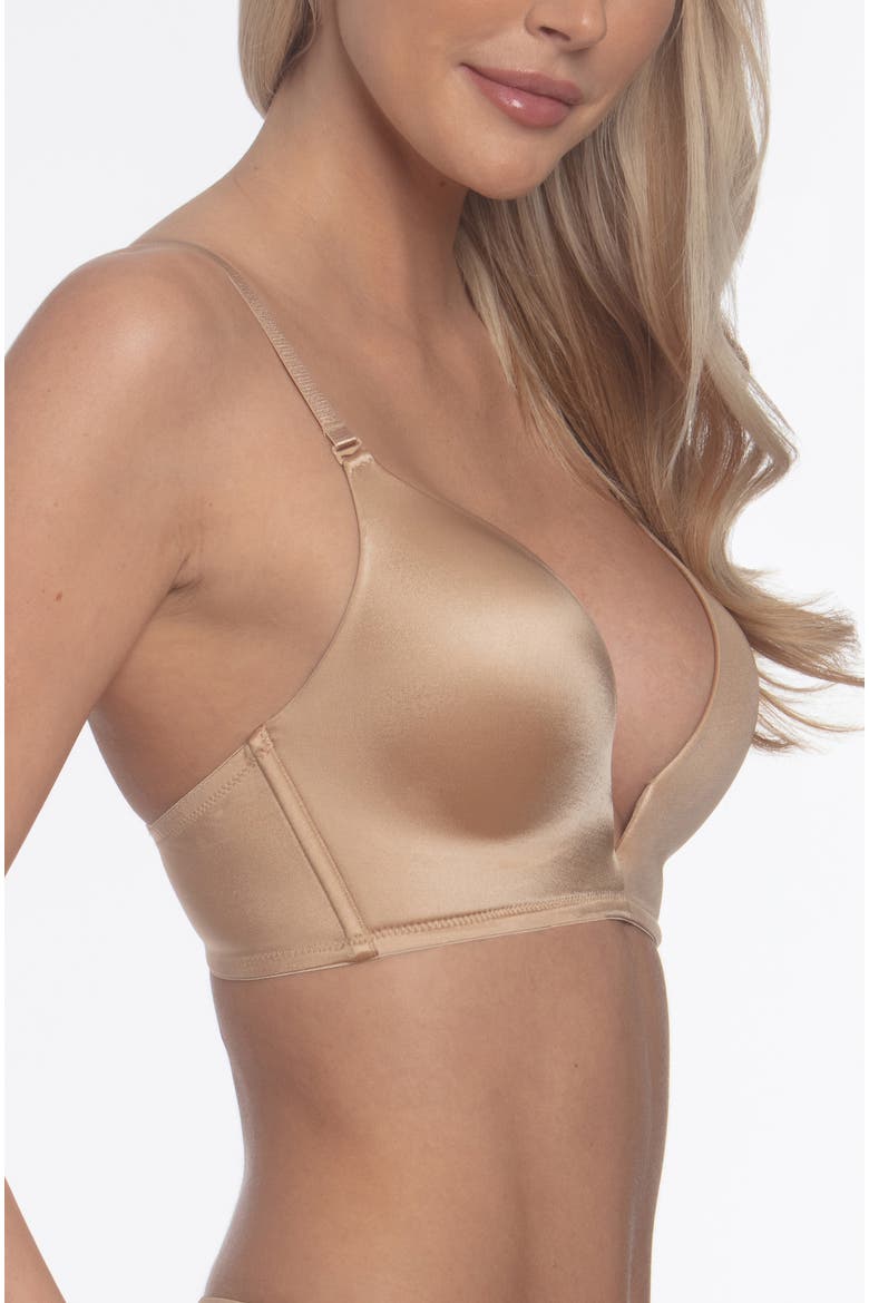 Uma U Plunge Convertible Bra with Multiple Strap Options, Alternate, color, Mocha