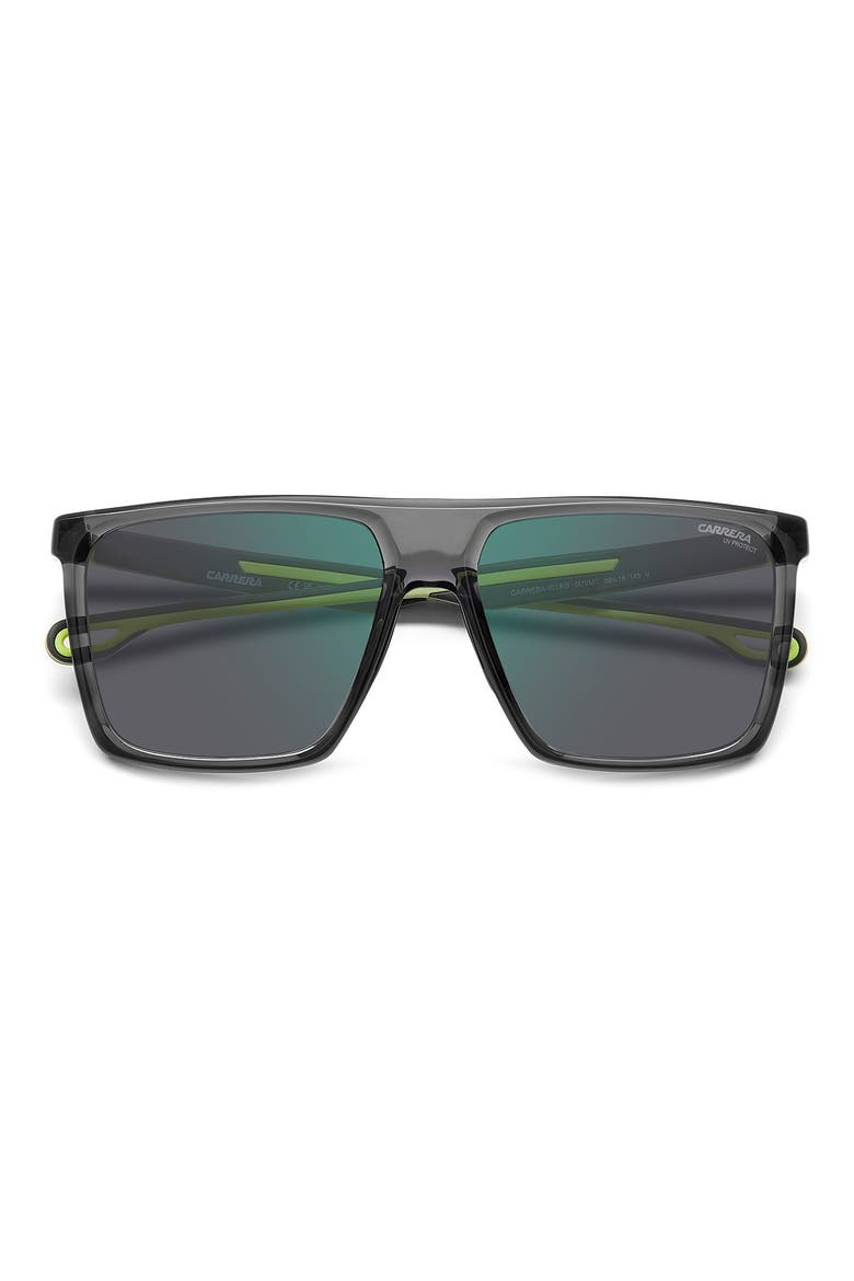 58mm Gradient Shield Sunglasses, Alternate, color, GREY YELLOW