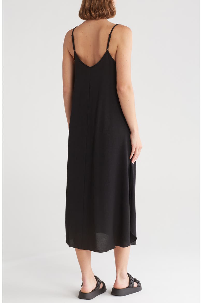 Airflow Midi Dress, Alternate, color, BLACK