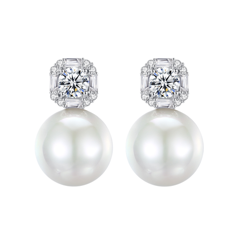 Kit Pearl and Crystal Earrings
