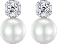 Untamed Petals Kit Pearl and Crystal Earrings