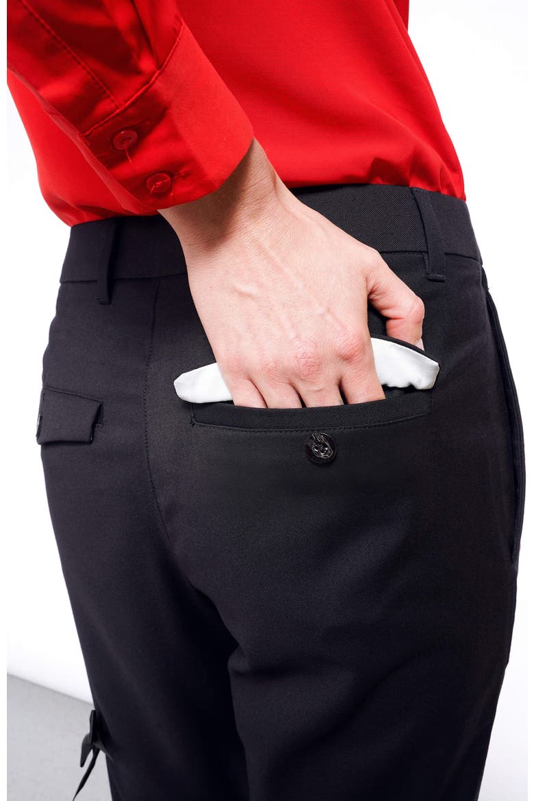 The Empower Bows Trouser, Alternate, color, BLACK