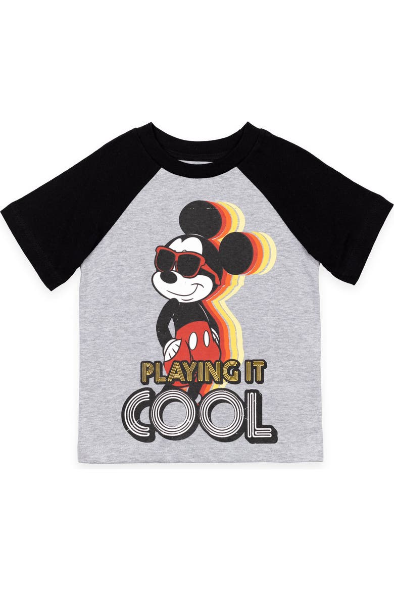 Mickey Mouse 3-Pack T-Shirts, Alternate, color, Blue Light Blue Grey