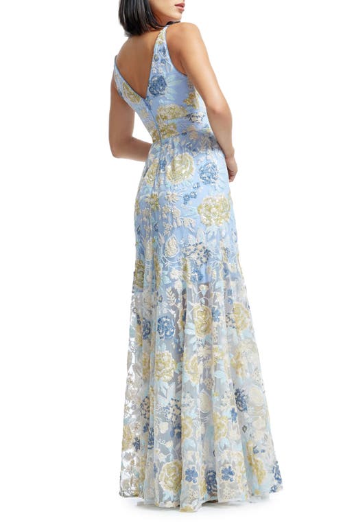 DRESS THE POPULATION DRESS THE POPULATION SAMIRA EMBELLISHED CHIFFON GOWN