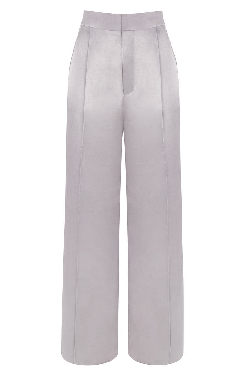 HOUSE OF CB Alivia Loose Fit Trousers, Alternate, color, Grey