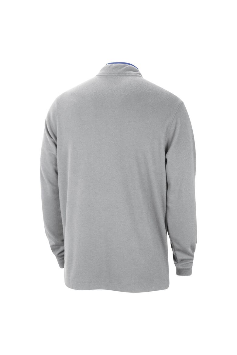 Men's Nike Silver Dallas Mavericks 2023/24 City Edition Authentic Coaches Half-Zip Top, Alternate, color, Silver