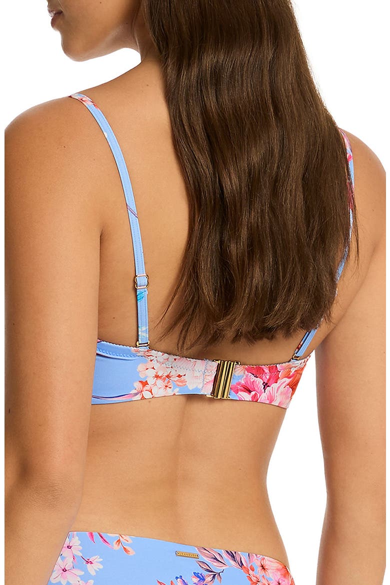 Indochine Twist Bandeau Bikini Top, Alternate, color, LIGHT BLUE