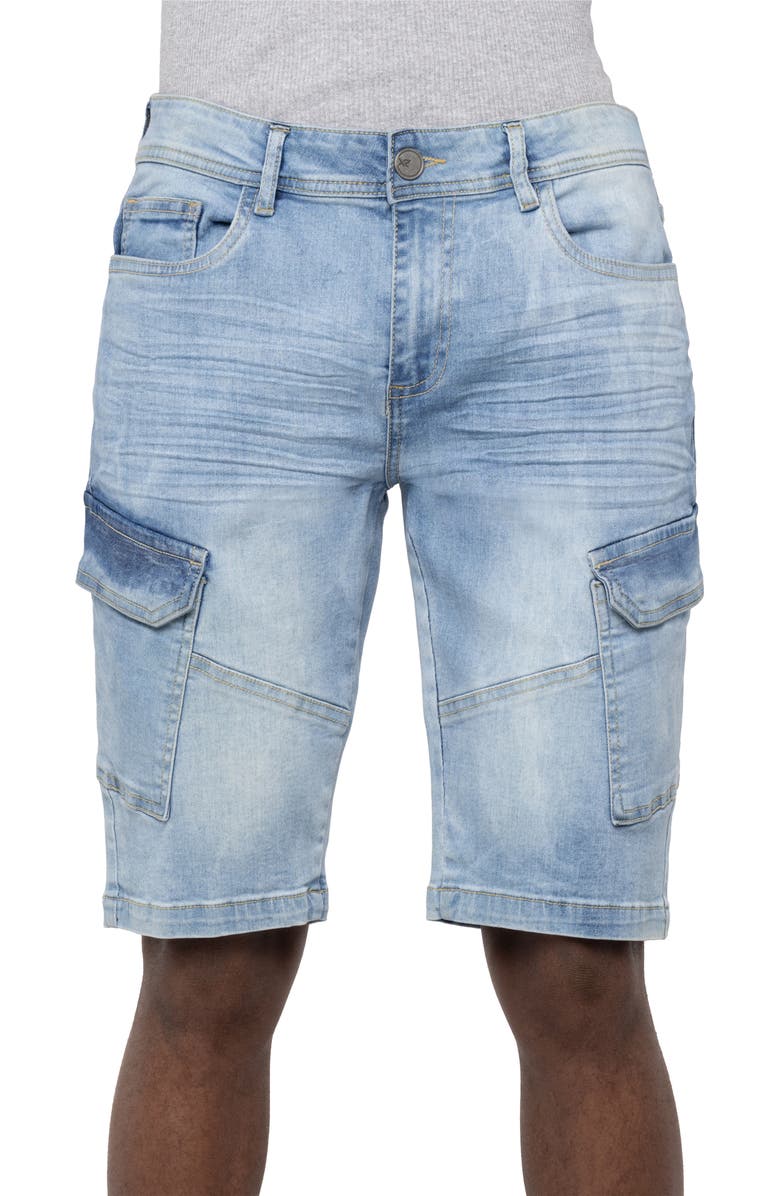 XRAY Denim Cargo Shorts, Alternate, color,