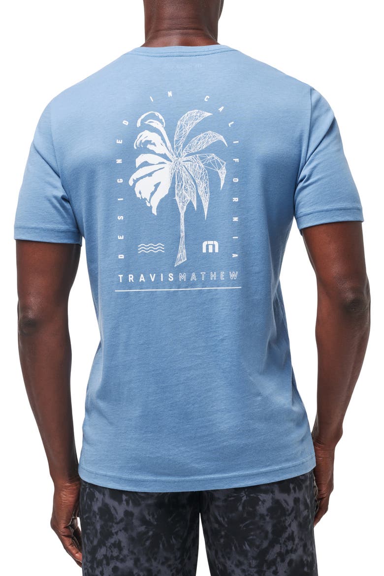 Palm Grass Graphic T-Shirt, Alternate, color, CORONET
