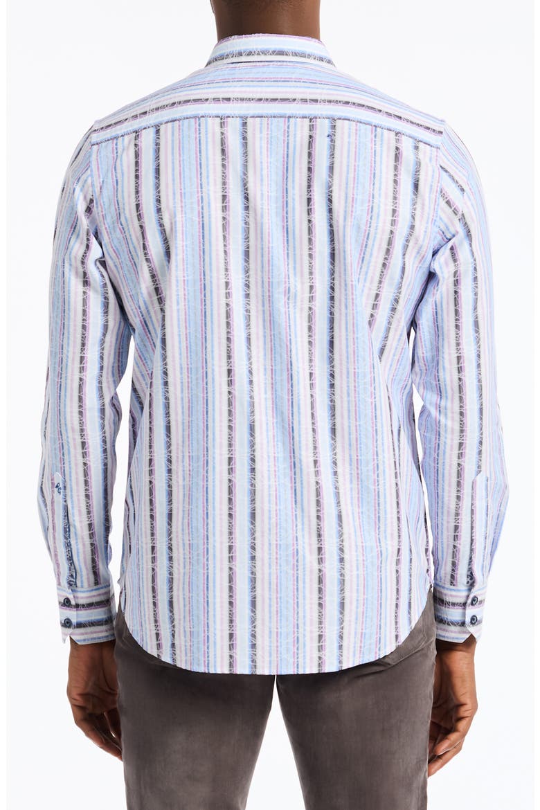 Drakeswood Stretch Cotton Button-Up Shirt, Alternate, color, BLUE MULTI
