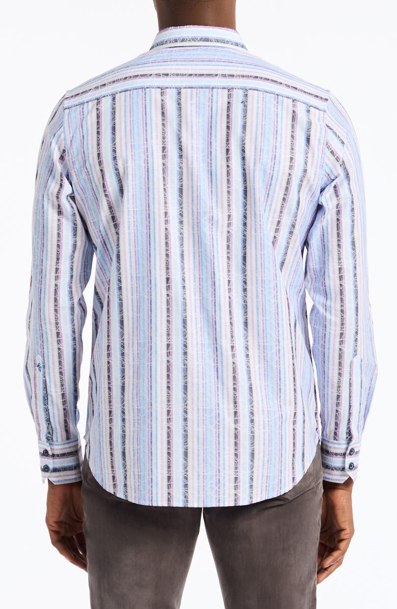 Robert Graham Drakeswood Stretch Cotton Button-Up Shirt, Alternate, color, Blue Multi