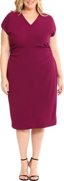 Donna Morgan V-Neck Midi Dress
