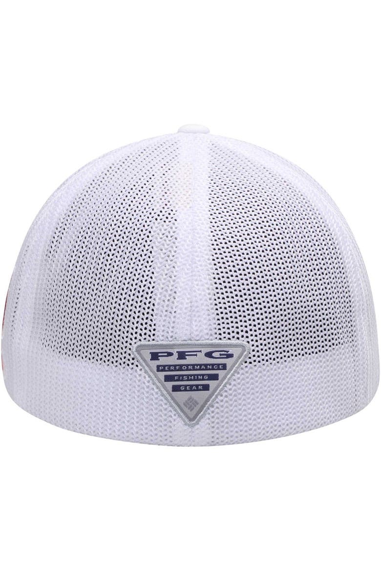 Men's Columbia White Alabama Crimson Tide Collegiate PFG Flex Hat, Alternate, color, White