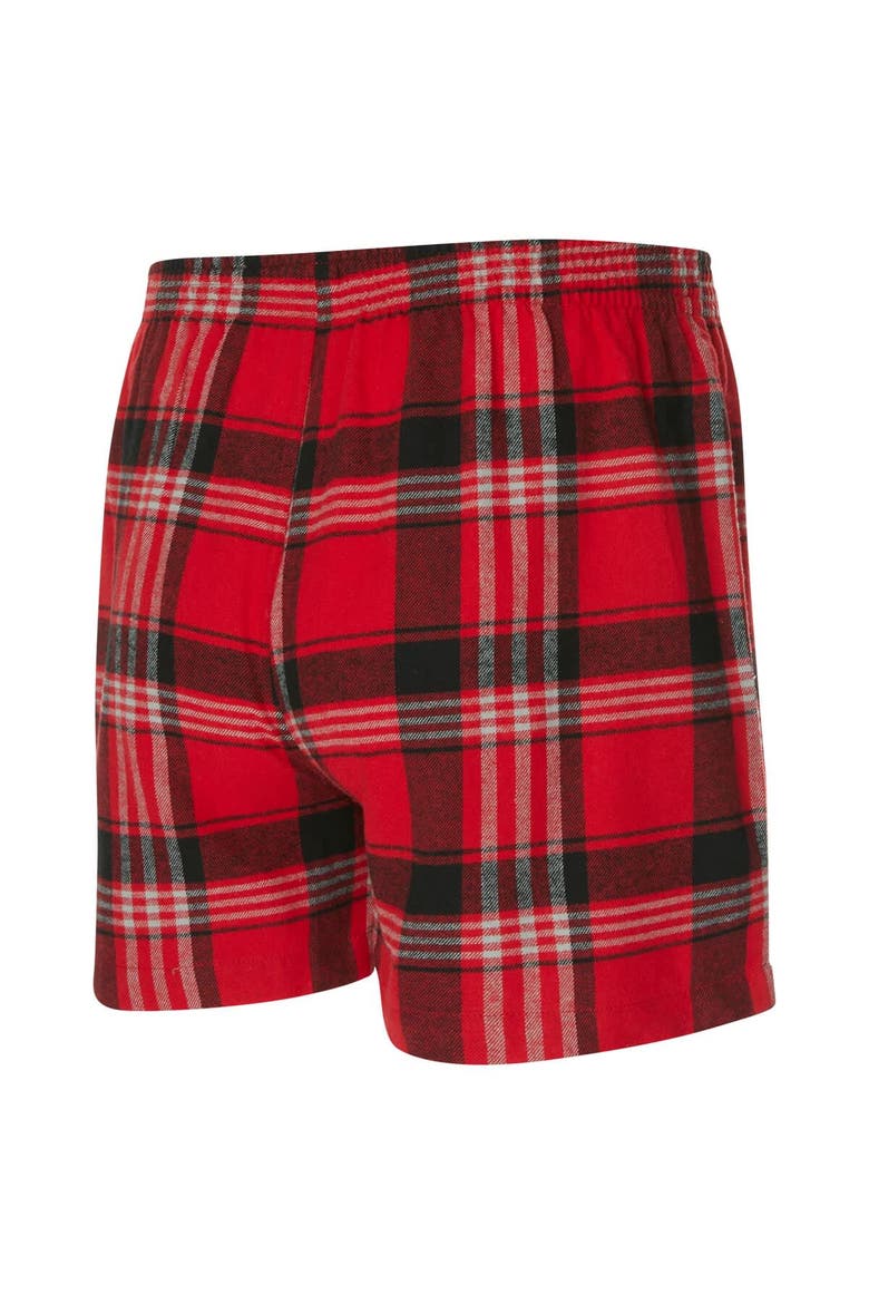 Men's Concepts Sport Red Chicago Bulls Region Flannel Boxer Short, Alternate, color, Red