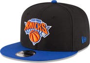 New Era Men's New Era Black/Blue New York Knicks 2-Tone 9FIFTY Adjustable Snapback Hat