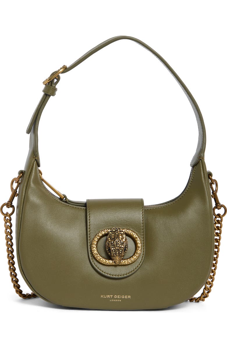 Kurt Geiger London Small Chelsea Hobo Shoulder Bag, Main, color, Khaki