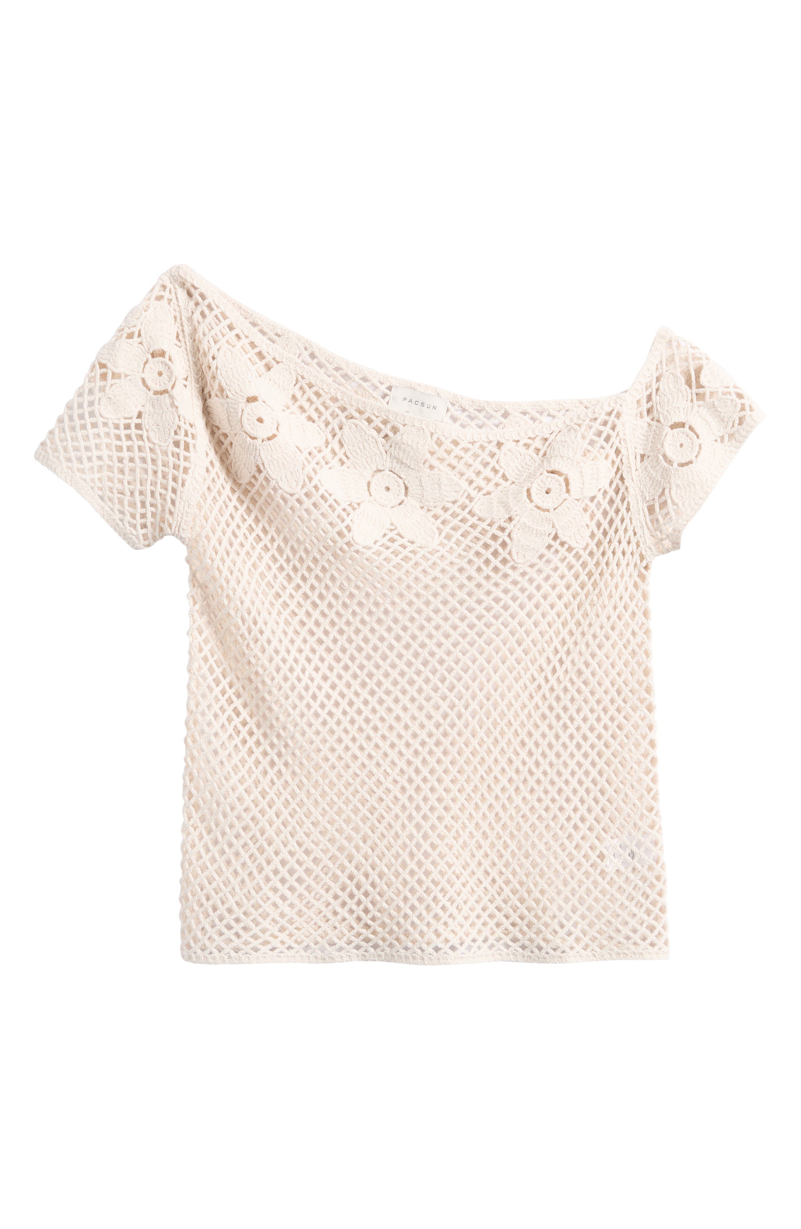 Valerie Open Stitch One-Shoulder Top - image 2
