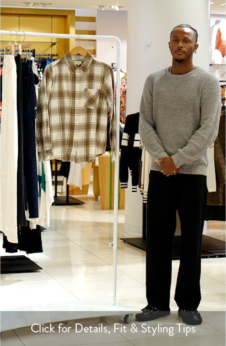 Rory Check Cotton Flannel Button-Up Shirt, sales video thumbnail