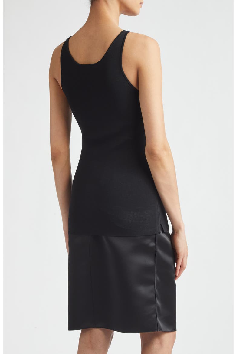 Classic Compact Knit Tank, Alternate, color, BLACK