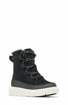 SOREL Kids' Explorer III Faux Fur Waterproof Boot
