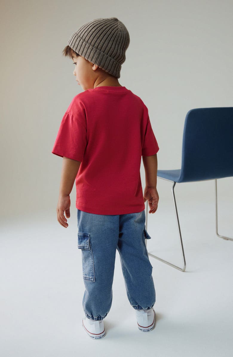 NEXT Kids' Baggy Cargo Jogger Jeans, Alternate, color, Blue