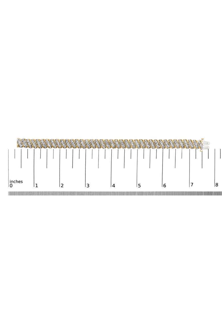 10K Yellow Gold 3.0 Cttw Diamond S-Link Bracelet, Alternate, color, Yellow Gold