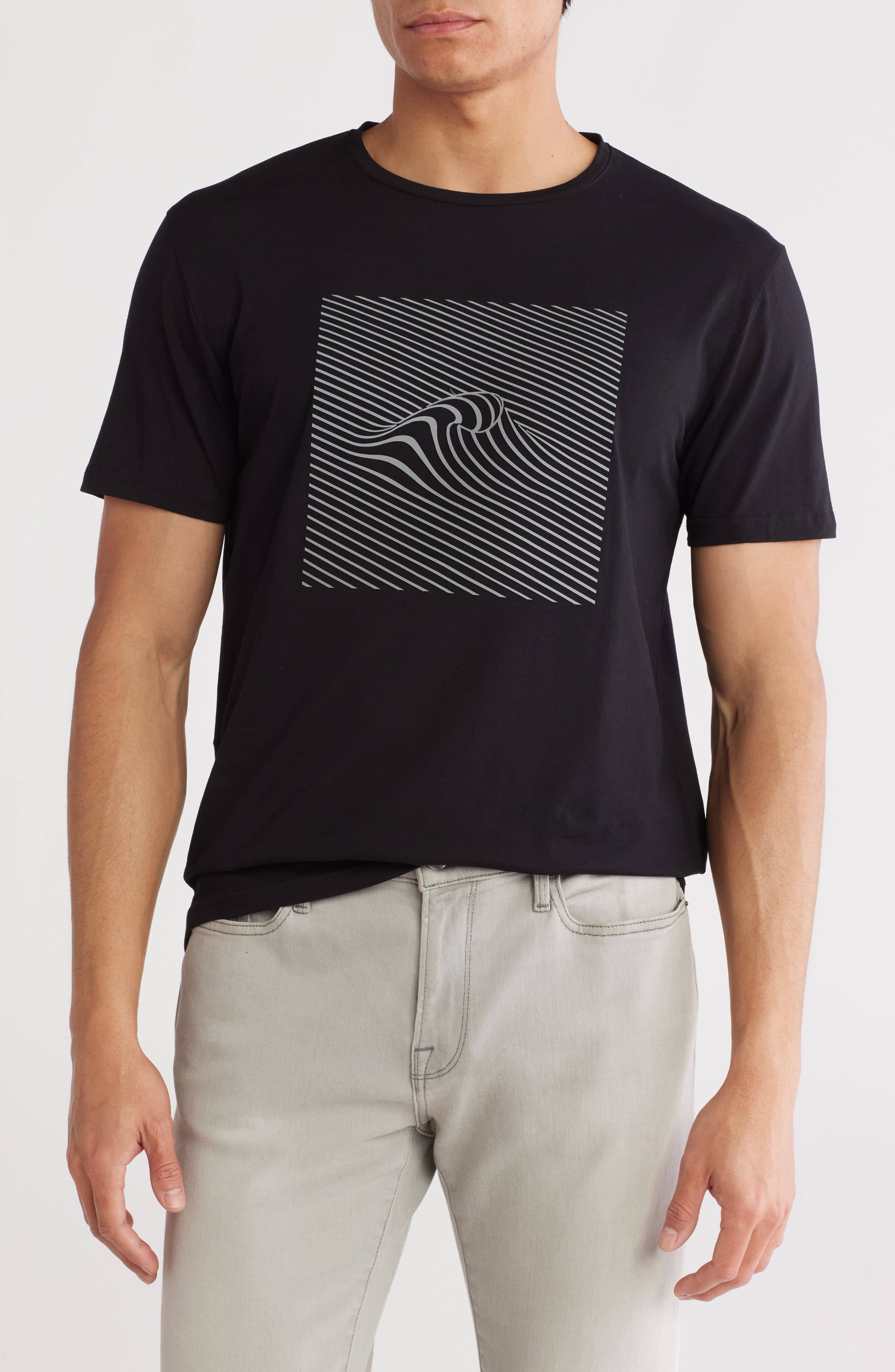 T.R. PREMIUM 3D Abstract Stretch Cotton Graphic T-Shirt