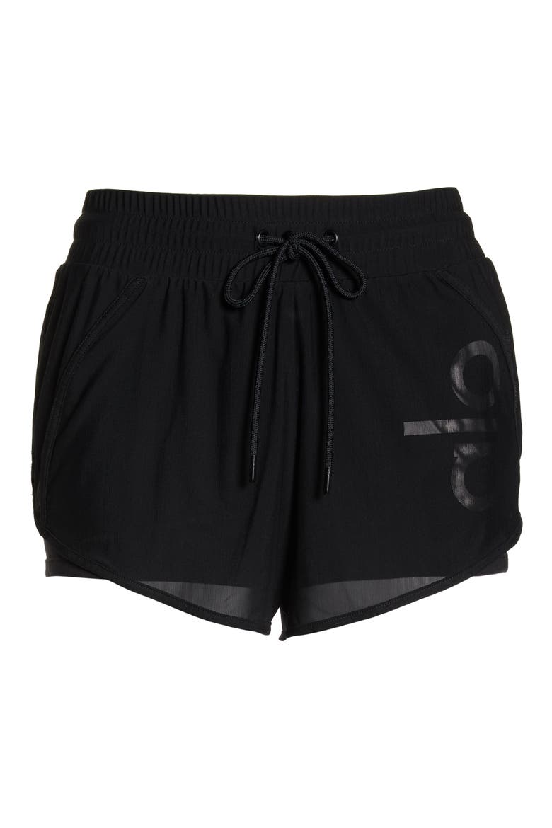 Ambience Shorts, Alternate, color, BLACK/ BLACK/ ALO/ WHITE