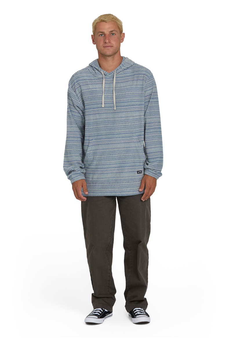 Flecker Diego Stripe Pullover Hoodie, Alternate, color, BLUE FOG