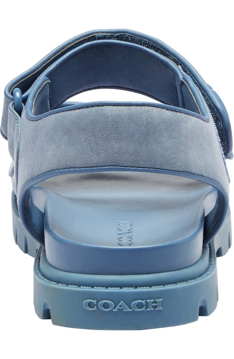 COACH Brynn Canvas Sandal, Alternate, color, Light Denim