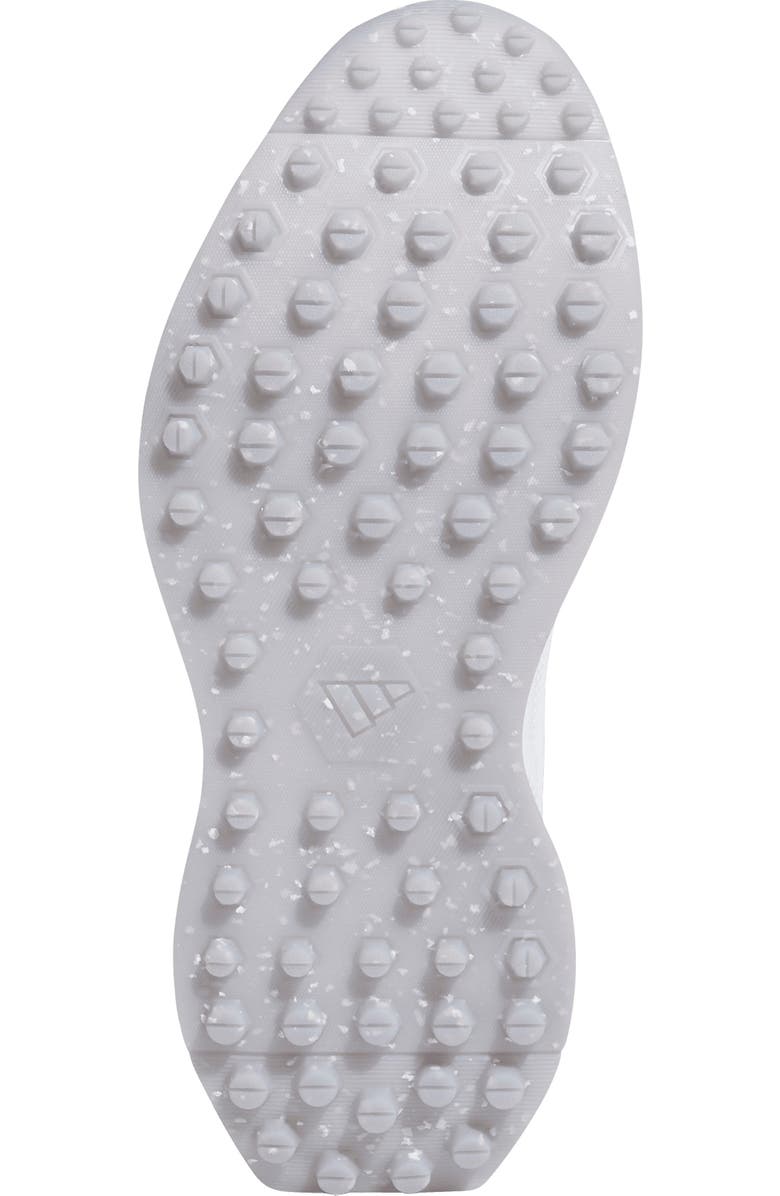 adidas S2G 26 Leather Waterproof Spikeless Golf Shoe, Alternate, color, White/ White/ Halo Silver