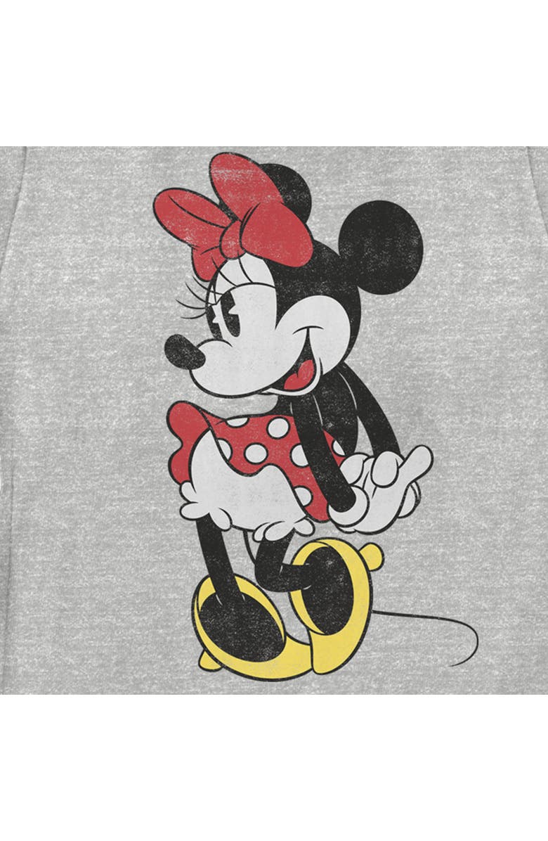 Mickey & Friends Women's Mickey & Friends Retro Minnie Graphic T-Shirt, Alternate, color, Athletic Heather