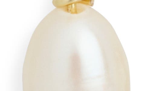Argento Vivo Mini Freshwater Pearl Drop Beaded Huggie Hoop Earrings