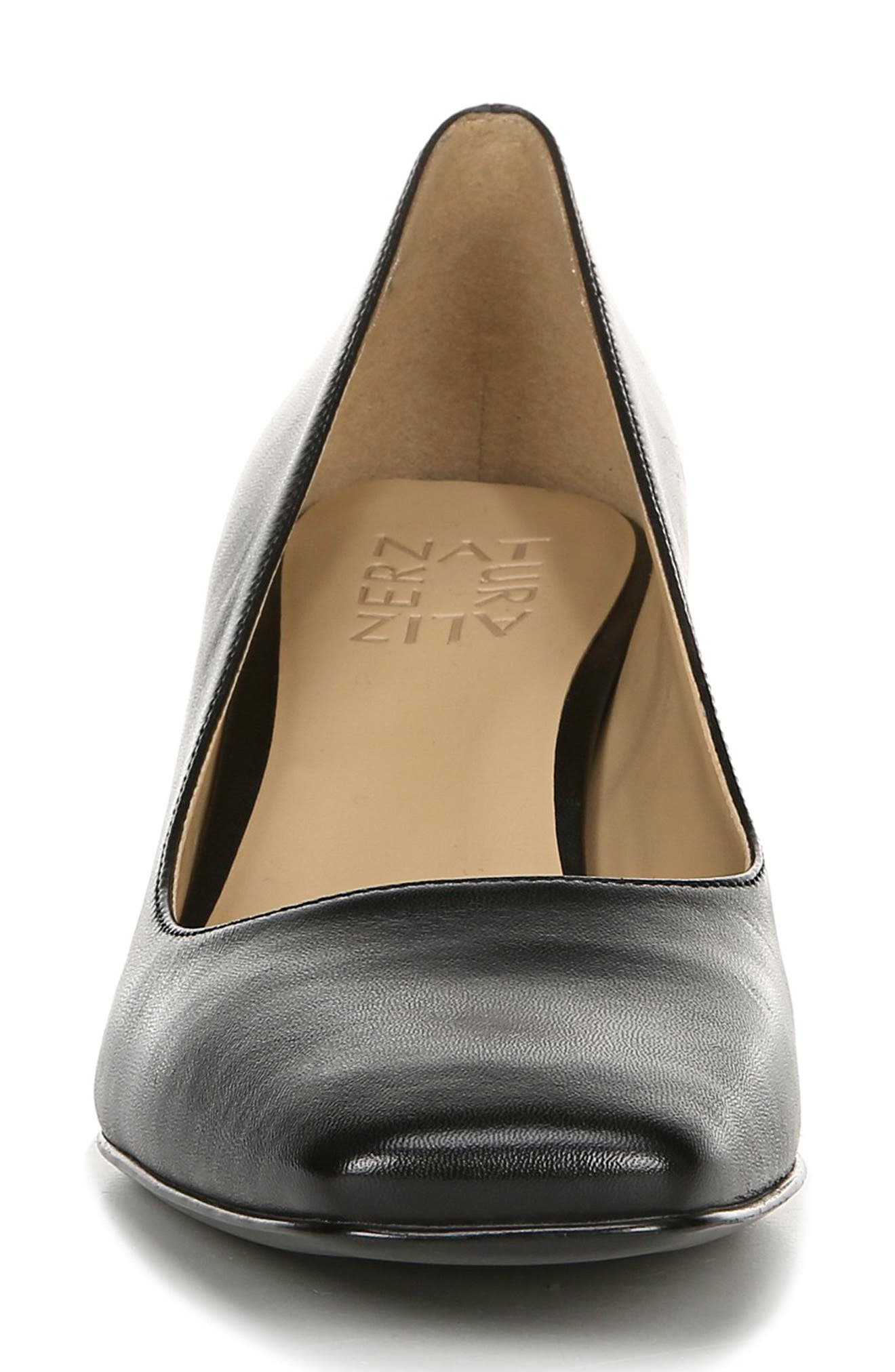 Naturalizer Karina Square Toe Pump, Alternate, color, Black Leather