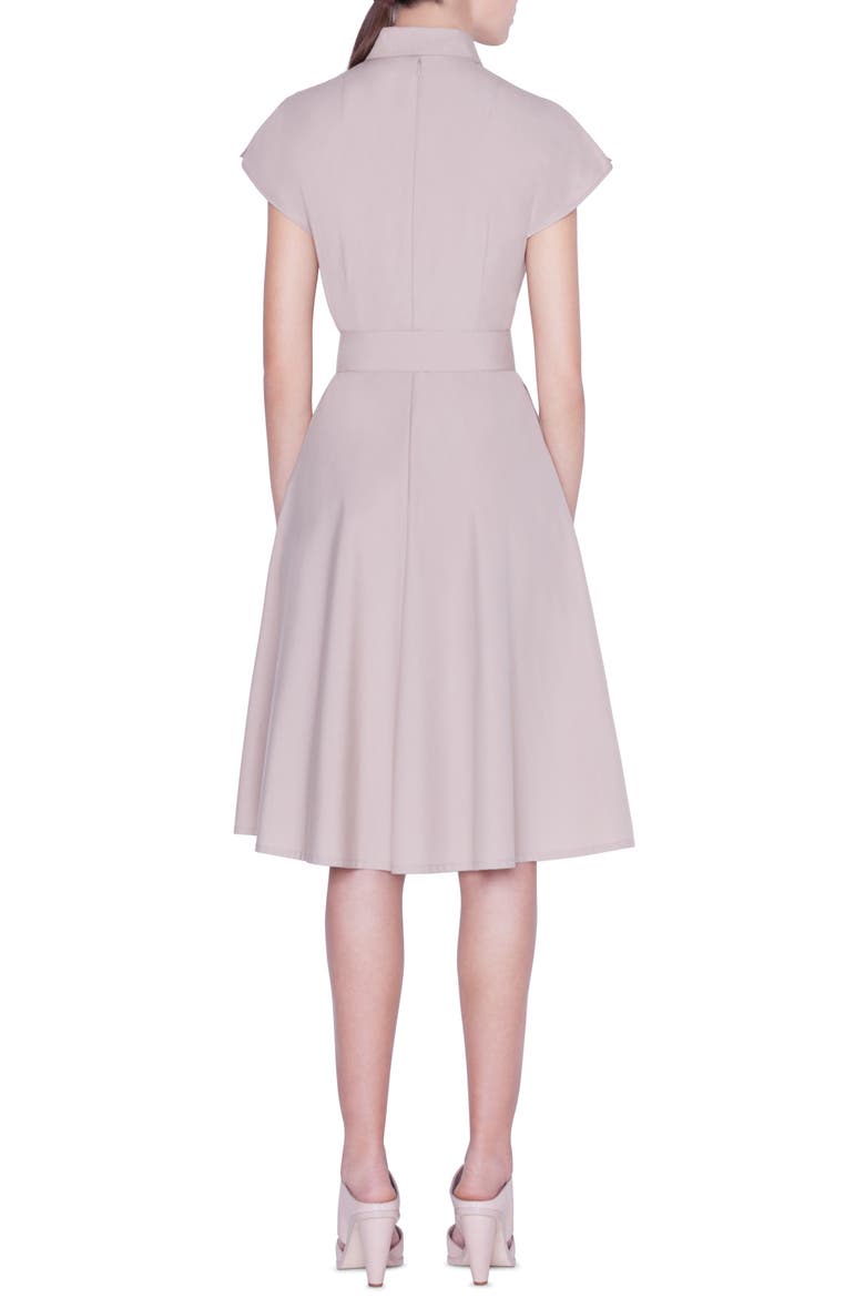 Belted Cotton Shirtdress, Alternate, color, SAND