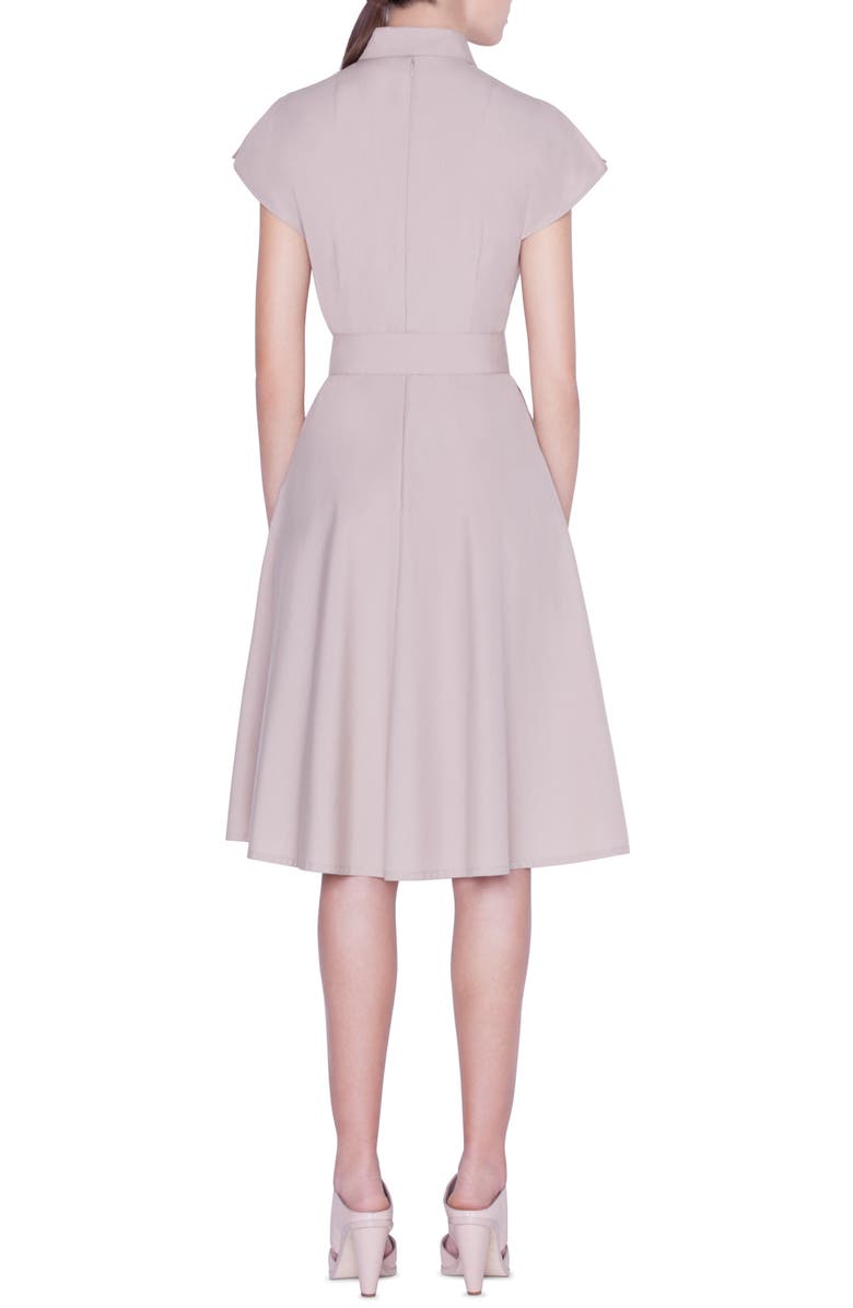Akris punto Belted Cotton Shirtdress, Alternate, color, 